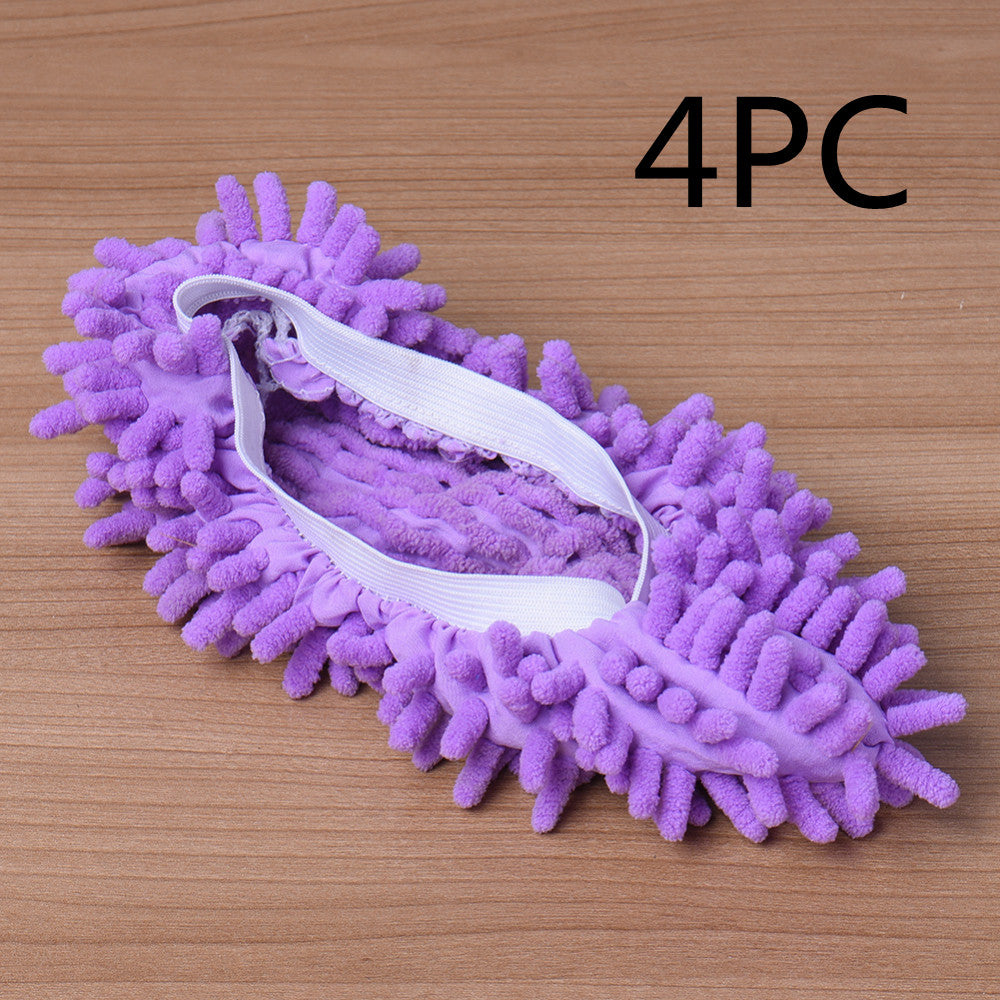 2pcs Set Multifunctional Chenille Micro Fiber Slipper Shoe Covers Clean Slippers Lazy Drag Shoe Mop Caps Household CleanTools - Premium Toys & Hobbies from Eretailer365.com - Just $1.29! Shop now at Eretailer365.com