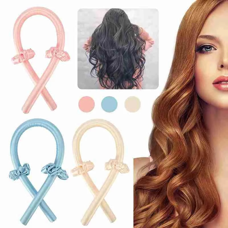 Heatless Curling Rod Curls Silk Ribbon Curlers Sleeping Soft Headband Wave - Premium Toys & Hobbies from Eretailer365.com - Just $3.24! Shop now at Eretailer365.com