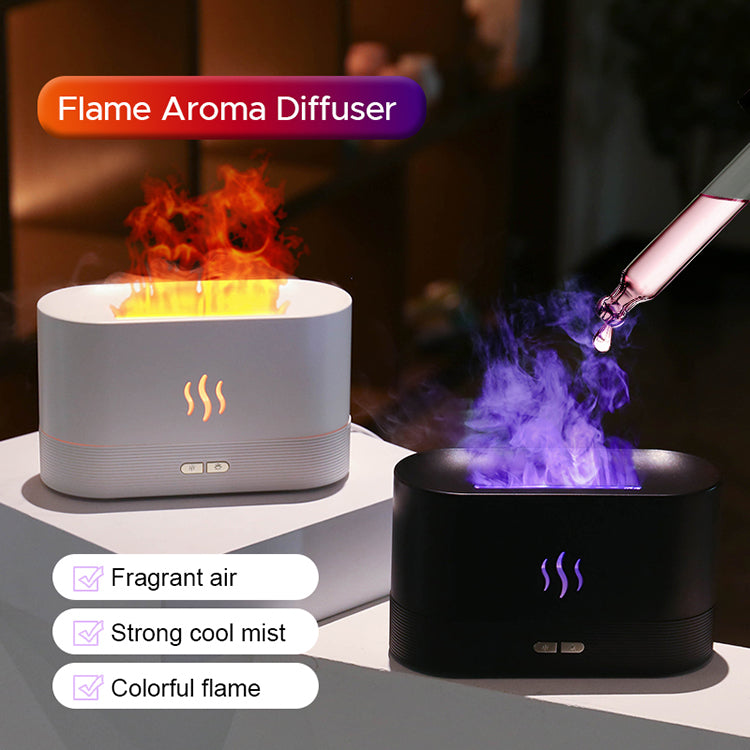 2022 Best Selling USB Ultrasonic Flame Humidifier Led RGB Colorful Essential Oil Fire Flame Aroma Diffuser - Premium Toys & Hobbies from Eretailer365.com - Just $20.97! Shop now at Eretailer365.com