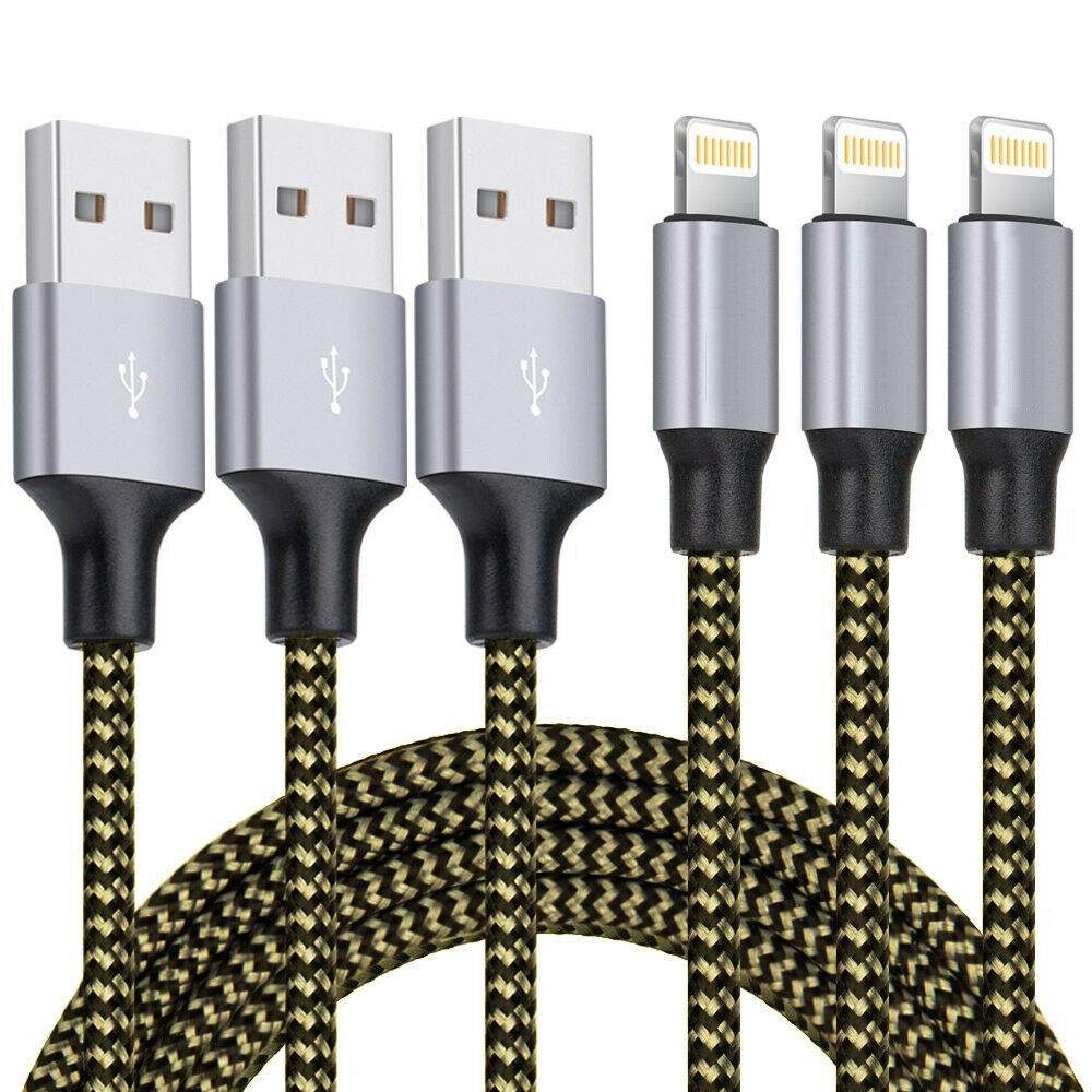 3 Pack Fast Charger USB Cable For IPhone 6 7 8Plus IPhone XR Xs Max 11 12 13 Pro - Premium Phones & Accessories from Eretailer365.com - Just $30.57! Shop now at Eretailer365.com