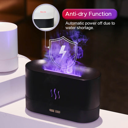 2022 Best Selling USB Ultrasonic Flame Humidifier Led RGB Colorful Essential Oil Fire Flame Aroma Diffuser - Premium Toys & Hobbies from Eretailer365.com - Just $20.97! Shop now at Eretailer365.com