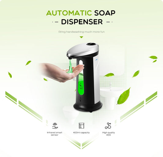 Automatic Liquid Soap Dispenser Smart Sensor Touchless 400Ml - Premium Toys & Hobbies from Eretailer365.com - Just $12.96! Shop now at Eretailer365.com