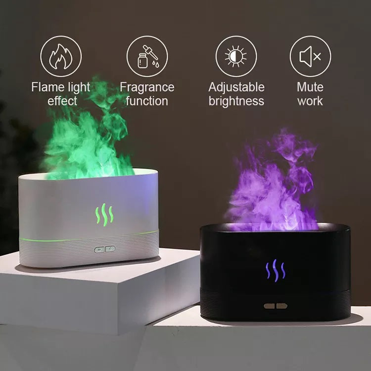 2022 Best Selling USB Ultrasonic Flame Humidifier Led RGB Colorful Essential Oil Fire Flame Aroma Diffuser - Premium Toys & Hobbies from Eretailer365.com - Just $20.97! Shop now at Eretailer365.com