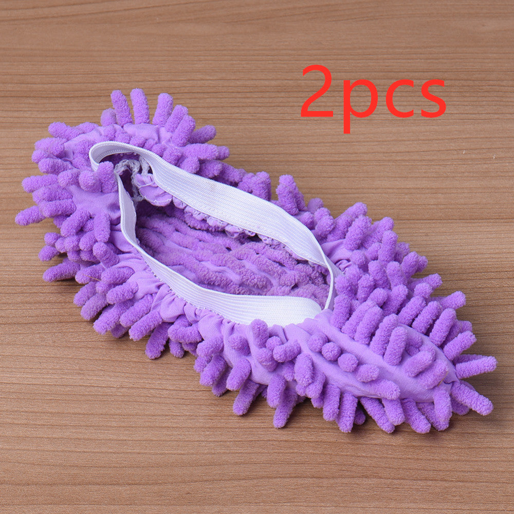 2pcs Set Multifunctional Chenille Micro Fiber Slipper Shoe Covers Clean Slippers Lazy Drag Shoe Mop Caps Household CleanTools - Premium Toys & Hobbies from Eretailer365.com - Just $1.29! Shop now at Eretailer365.com