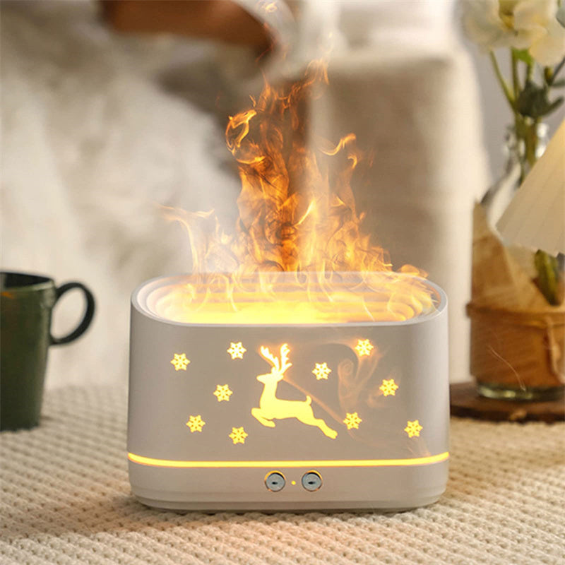 Elk Flame Humidifier Diffuser Mute Household Atmosphere Lamp Christmas Home Decorations - Premium Toys & Hobbies from Eretailer365.com - Just $13.59! Shop now at Eretailer365.com