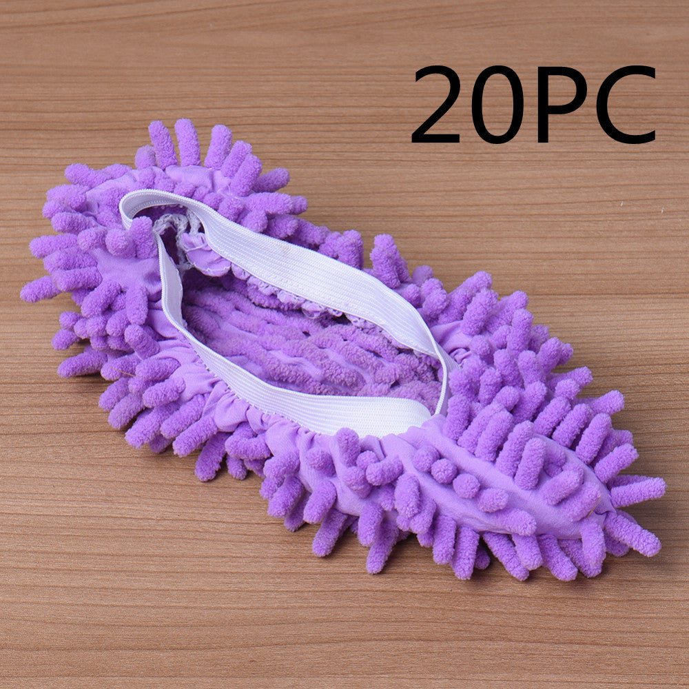 2pcs Set Multifunctional Chenille Micro Fiber Slipper Shoe Covers Clean Slippers Lazy Drag Shoe Mop Caps Household CleanTools - Premium Toys & Hobbies from Eretailer365.com - Just $1.29! Shop now at Eretailer365.com