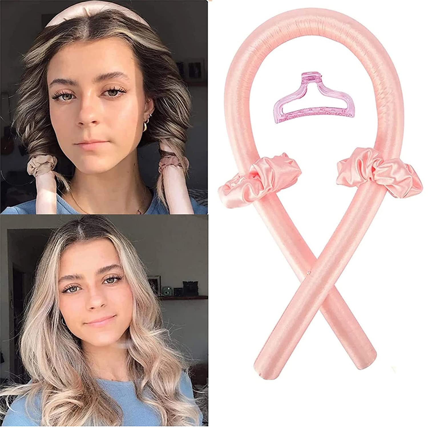 Heatless Curling Rod Curls Silk Ribbon Curlers Sleeping Soft Headband Wave - Premium Toys & Hobbies from Eretailer365.com - Just $3.24! Shop now at Eretailer365.com