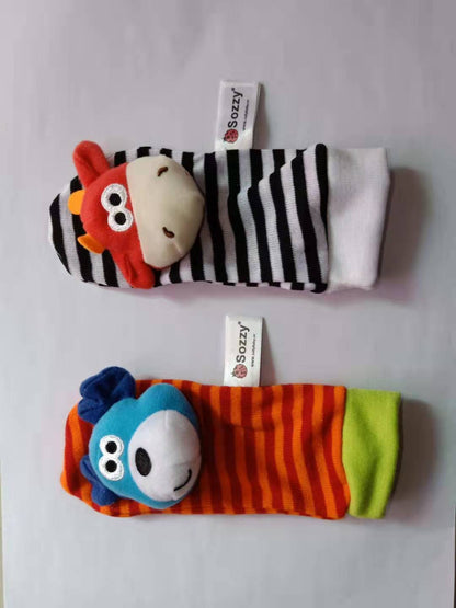 Soft Animal Rattle Infant Newborn Plush Sock Baby Toy Wrist Strap Baby Foot Socks - Premium Toys & Hobbies from Eretailer365.com - Just $6.00! Shop now at Eretailer365.com