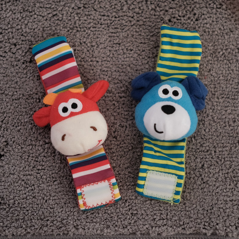 Soft Animal Rattle Infant Newborn Plush Sock Baby Toy Wrist Strap Baby Foot Socks - Premium Toys & Hobbies from Eretailer365.com - Just $6.00! Shop now at Eretailer365.com