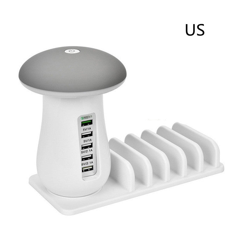 2 In 1 Multifunction Mushroom Lamp LED Lamp Holder USB Charger Home Office Supplies - Premium 0 from Eretailer365.com - Just $41.31! Shop now at Eretailer365.com