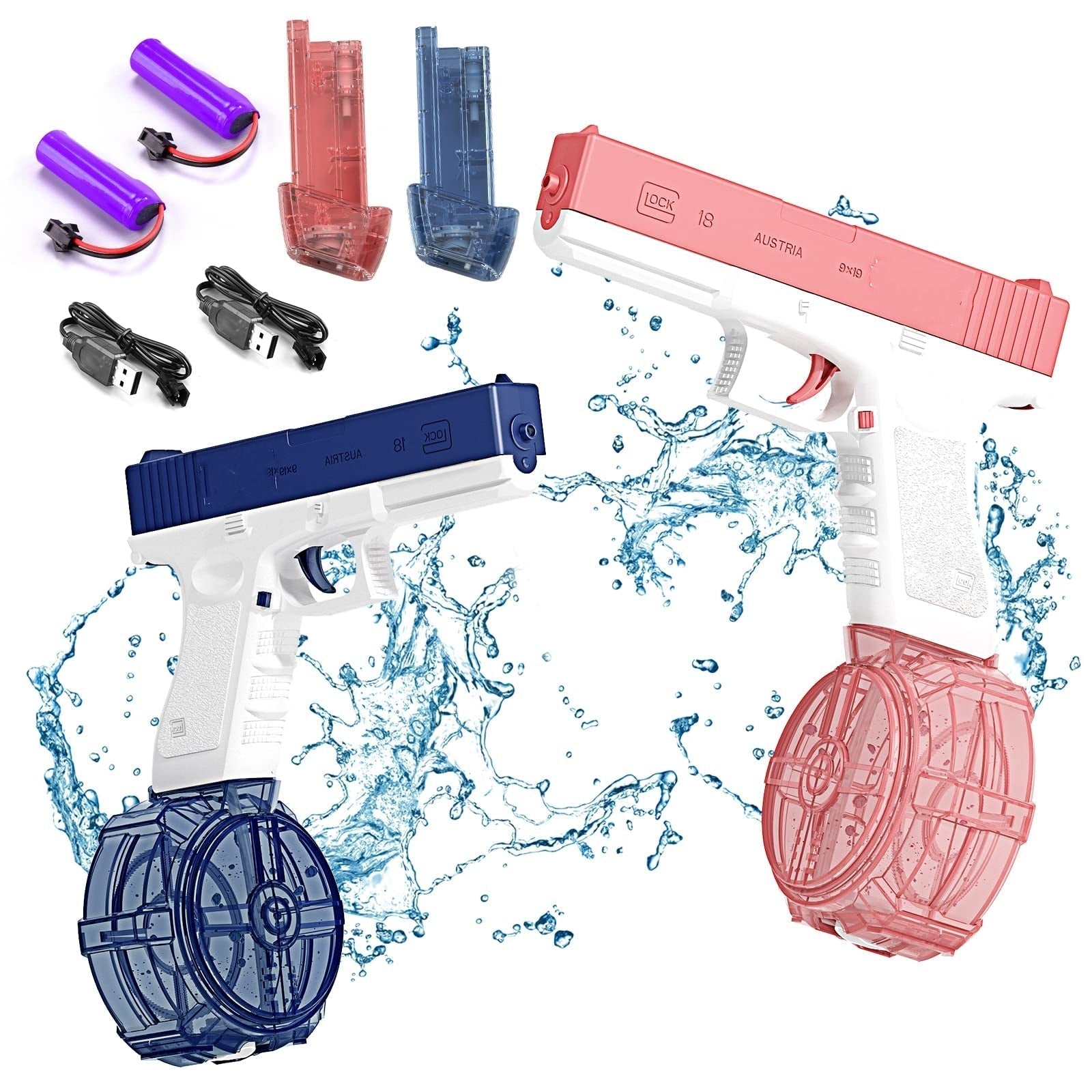 2023 Glock Electric Water Toy Gun Spray Blaster Pistol Airsoft Summer Toys Swimming Poor Game Weapon Pistola For Kids - Premium Toys & Hobbies from Eretailer365.com - Just $12.52! Shop now at Eretailer365.com