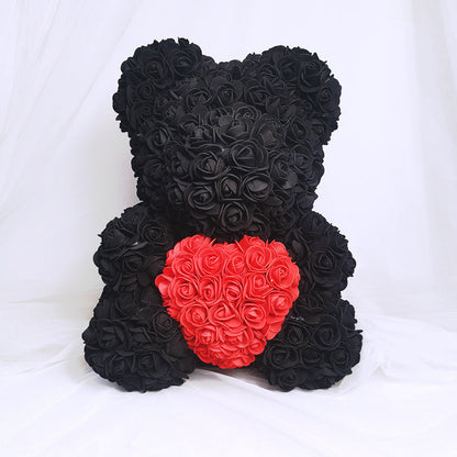 25cm Cute Flower Rose Bear Handmade Valentines Day 2020 Gift - Premium Toys & Hobbies from Eretailer365.com - Just $14.48! Shop now at Eretailer365.com