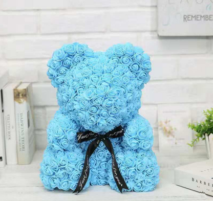 25cm Cute Flower Rose Bear Handmade Valentines Day 2020 Gift - Premium Toys & Hobbies from Eretailer365.com - Just $14.48! Shop now at Eretailer365.com