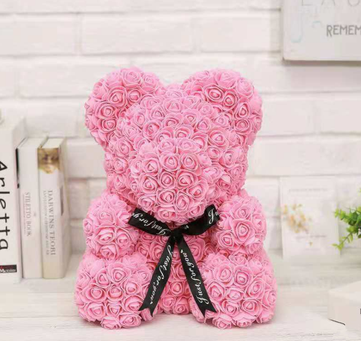 25cm Cute Flower Rose Bear Handmade Valentines Day 2020 Gift - Premium Toys & Hobbies from Eretailer365.com - Just $14.48! Shop now at Eretailer365.com