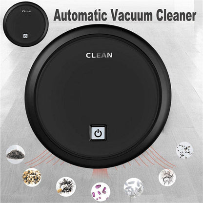 3-in-1 Robot Vacuum Cleaner 1800Pa Multifunctional Smart Floor Cleaner USB Rechargeable Dry Wet Sweeping Vacuum Cleaner - Premium 0 from Eretailer365.com - Just $17.28! Shop now at Eretailer365.com