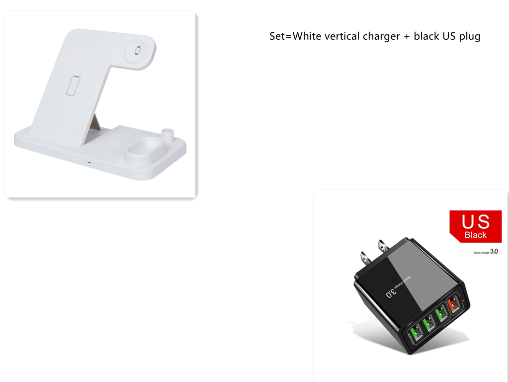 4 in 1 Wireless Charger Qi 10W Fast Charging - Premium Toys & Hobbies from Eretailer365.com - Just $45.80! Shop now at Eretailer365.com