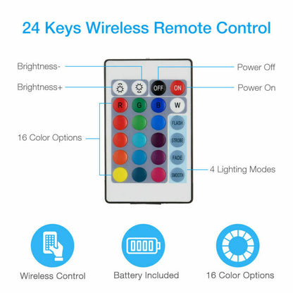 4x50CM USB 5V RGB LED Strip Background Light Remote Kit For TV Computer Lamp - Premium Computer & office from Eretailer365.com - Just $45.00! Shop now at Eretailer365.com