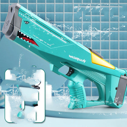 Automatic Electric Water Gun Toys Shark High Pressure Outdoor Summer Beach Toy Kids Adult Water Fight Pool Party Water Toy - Premium Toys & Hobbies from Eretailer365.com - Just $30.64! Shop now at Eretailer365.com