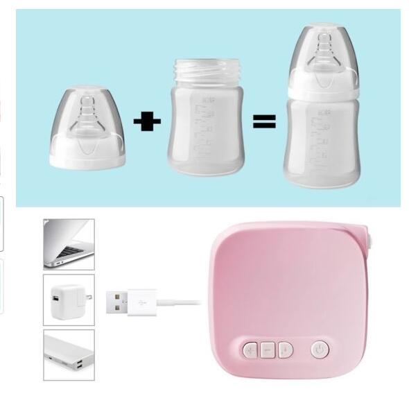 Automatic Milk Pumps Kit Electric Breast  Natural Suction Enlarger Feeding Bottle USB Breast Milksucker BM - Premium Toys & Hobbies from Eretailer365.com - Just $26.52! Shop now at Eretailer365.com