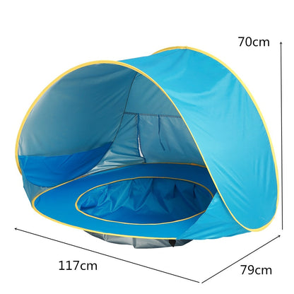 Baby Beach Tent Kids Outdoor Camping Easy Fold Up Waterproof  Up Sun Awning Tent UV-protecting - Premium Toys & Hobbies from Eretailer365.com - Just $28.68! Shop now at Eretailer365.com