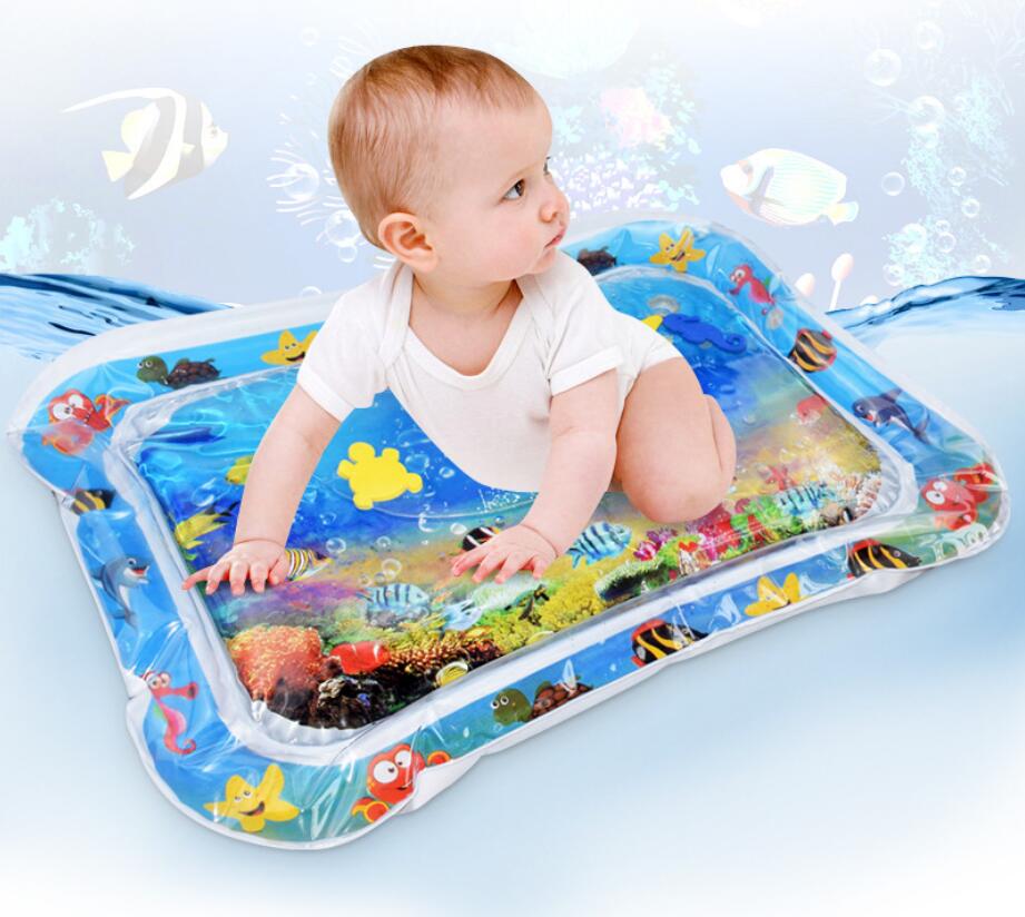 Baby Inflatable Water Mat, Infants Summer Beach Water Mat Patted Pad Water Cushion For Infants Toddlers Summer Fun Activity Play Toys Baby Pillows - Premium Toys & Hobbies from Eretailer365.com - Just $2.01! Shop now at Eretailer365.com