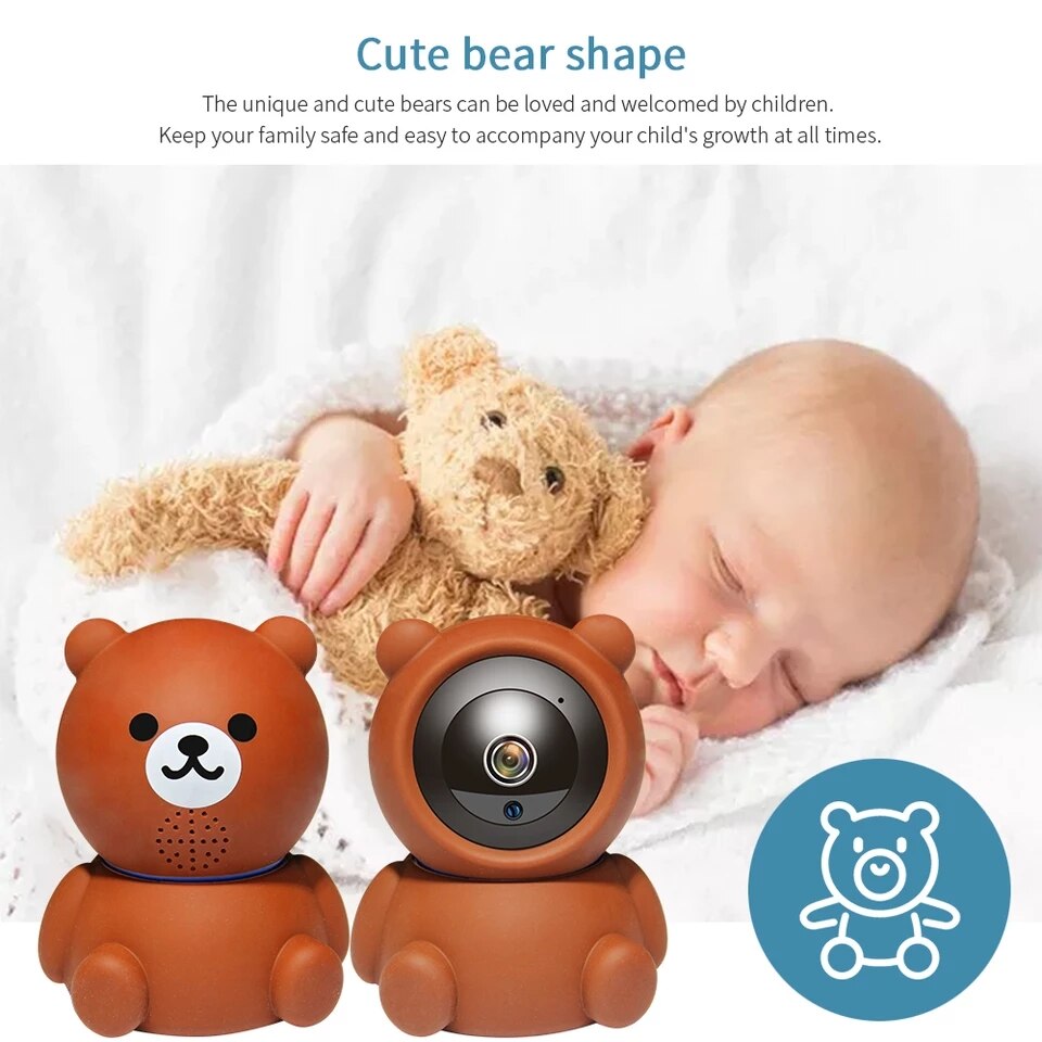 Bear Camera1080P Wifi IP Camera Auto Tracking IR Night Vision Home Security Camera - Premium Computer & office from Eretailer365.com - Just $80.95! Shop now at Eretailer365.com