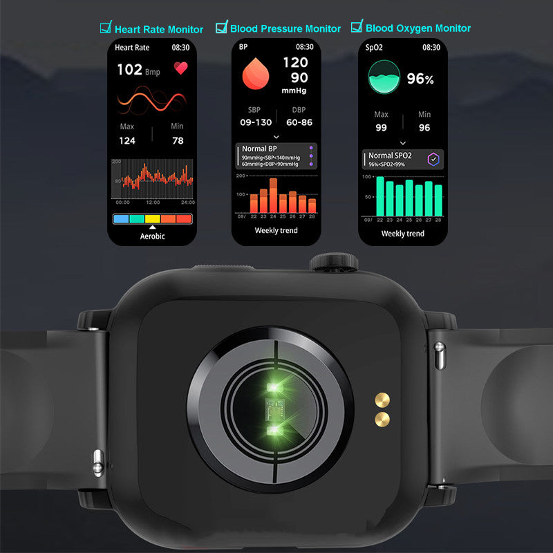 Bluetooth Sports Smartwatch Blood Pressure Blood Oxygen Monitoring - Premium Consumer Electronics from Eretailer365.com - Just $68.12! Shop now at Eretailer365.com