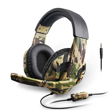 Camouflage gaming headset - Premium 0 from Eretailer365.com - Just $34.83! Shop now at Eretailer365.com