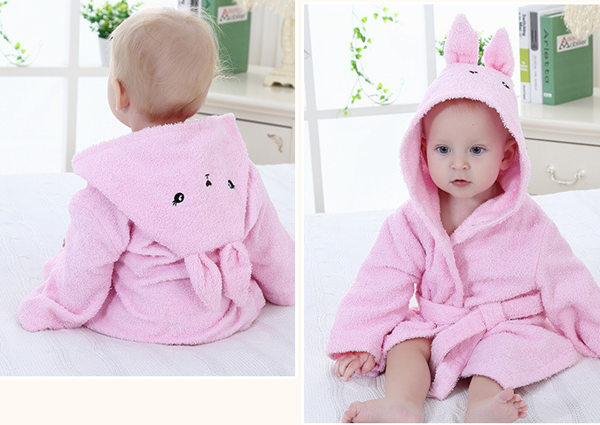 Cartoon Cute Animal Modeling Baby Bath Towels Baby Bathrobes Cotton Children's Bathrobes Baby Hooded - Premium Toys & Hobbies from Eretailer365.com - Just $5.62! Shop now at Eretailer365.com