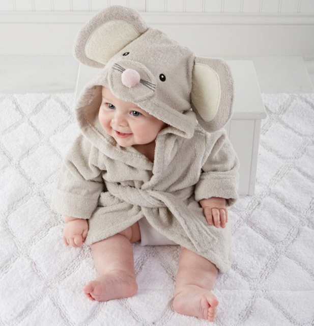 Cartoon Cute Animal Modeling Baby Bath Towels Baby Bathrobes Cotton Children's Bathrobes Baby Hooded - Premium Toys & Hobbies from Eretailer365.com - Just $5.62! Shop now at Eretailer365.com