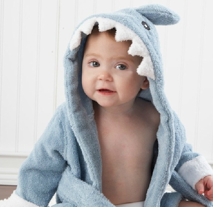 Cartoon Cute Animal Modeling Baby Bath Towels Baby Bathrobes Cotton Children's Bathrobes Baby Hooded - Premium Toys & Hobbies from Eretailer365.com - Just $5.62! Shop now at Eretailer365.com