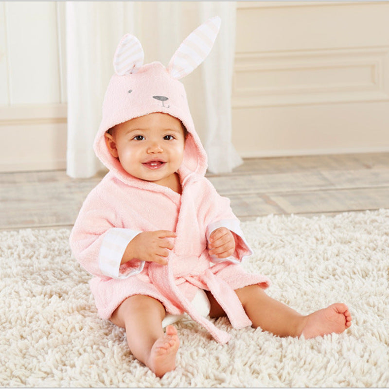 Cartoon Cute Animal Modeling Baby Bath Towels Baby Bathrobes Cotton Children's Bathrobes Baby Hooded - Premium Toys & Hobbies from Eretailer365.com - Just $5.62! Shop now at Eretailer365.com