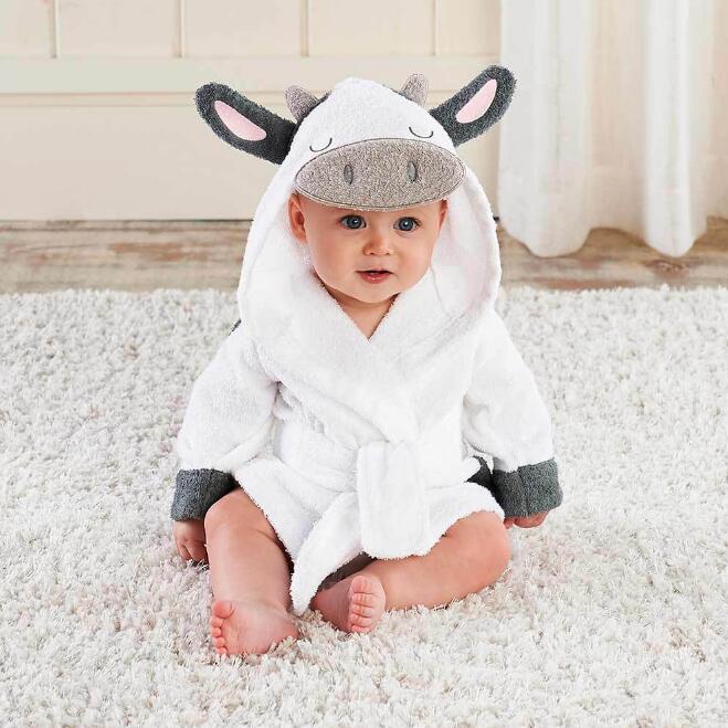 Cartoon Cute Animal Modeling Baby Bath Towels Baby Bathrobes Cotton Children's Bathrobes Baby Hooded - Premium Toys & Hobbies from Eretailer365.com - Just $5.62! Shop now at Eretailer365.com