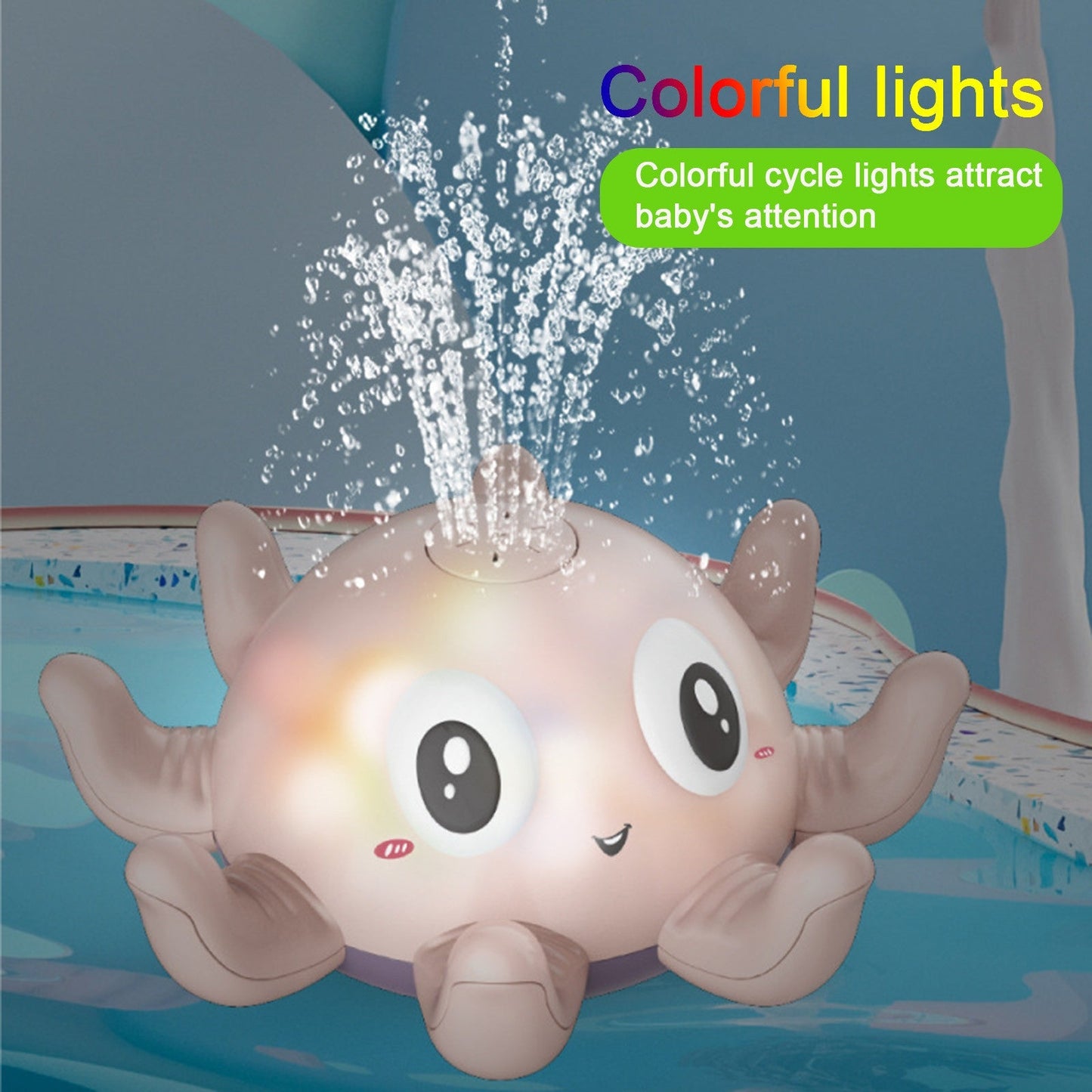 Children's Automatic Water Spray Bath Toys Bath Fun Toys With Flashing Water Spray Toy Baby Swimming Shower With Toys New - Premium Toys & Hobbies from Eretailer365.com - Just $12.32! Shop now at Eretailer365.com