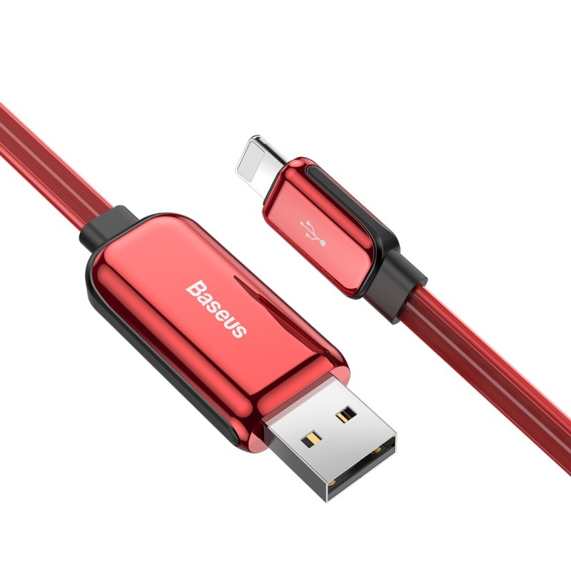 Compatible With , Compatible With , Baseus Flat Glowing 2.4A USB Cable For  Xs Max 8 Plus 1M Fast Charging Sync Data Line LED USB Cable For  SE 7 Cabo - Premium Toys & Hobbies from Eretailer365.com - Just $36.00! Shop now at Eretailer365.com