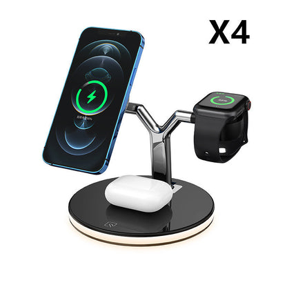 Compatible with Apple, 3 In 1 Magnetic Wireless Charger 15W Fast Charging Station For Magsafe Chargers - Premium 0 from Eretailer365.com - Just $65.53! Shop now at Eretailer365.com