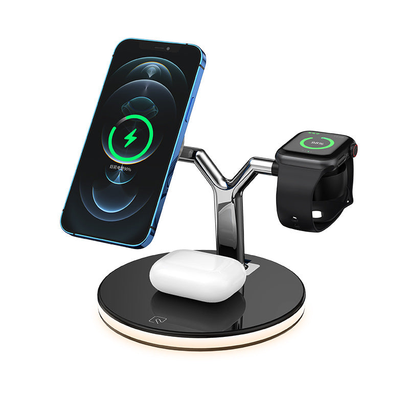 Compatible with Apple, 3 In 1 Magnetic Wireless Charger 15W Fast Charging Station For Magsafe Chargers - Premium 0 from Eretailer365.com - Just $65.53! Shop now at Eretailer365.com