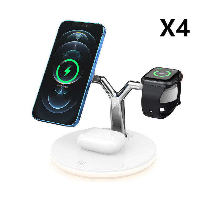 Compatible with Apple, 3 In 1 Magnetic Wireless Charger 15W Fast Charging Station For Magsafe Chargers - Premium 0 from Eretailer365.com - Just $65.53! Shop now at Eretailer365.com