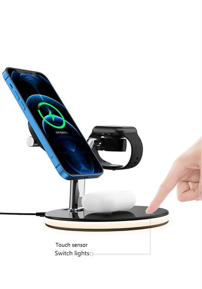 Compatible with Apple, 3 In 1 Magnetic Wireless Charger 15W Fast Charging Station For Magsafe Chargers - Premium 0 from Eretailer365.com - Just $65.53! Shop now at Eretailer365.com