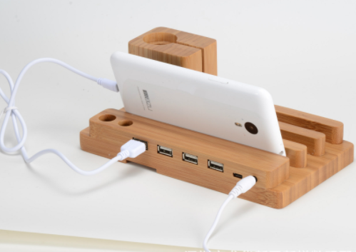 Compatible with Apple , Bamboo, wood andMobile applewatch bracket charging wooden bracket multi-function flat cell phone base - Premium Phones & Accessories from Eretailer365.com - Just $32.00! Shop now at Eretailer365.com