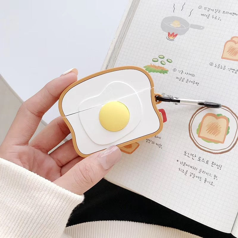 Compatible with Apple, Breakfast Egg Toast Airpod Case - Premium Consumer Electronics from Eretailer365.com - Just $1.57! Shop now at Eretailer365.com