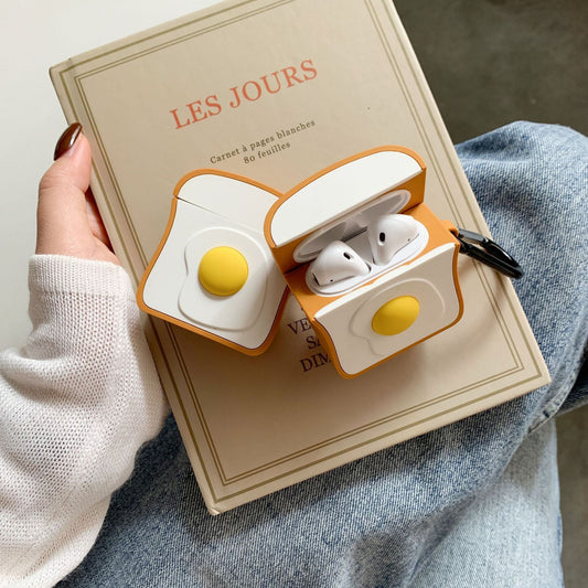 Compatible with Apple, Breakfast Egg Toast Airpod Case - Premium Consumer Electronics from Eretailer365.com - Just $1.57! Shop now at Eretailer365.com