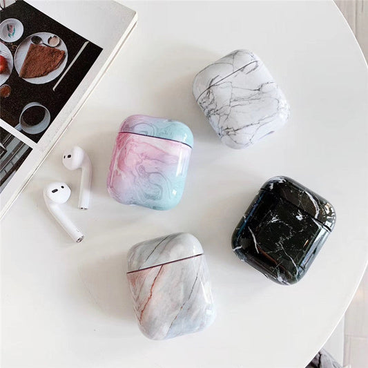 Compatible with Apple, White Marble Case for Airpods Earphone Case - Premium Toys & Hobbies from Eretailer365.com - Just $2.40! Shop now at Eretailer365.com