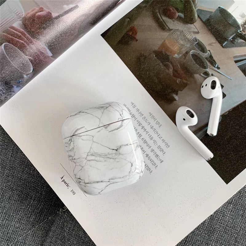 Compatible with Apple, White Marble Case for Airpods Earphone Case - Premium Toys & Hobbies from Eretailer365.com - Just $2.40! Shop now at Eretailer365.com