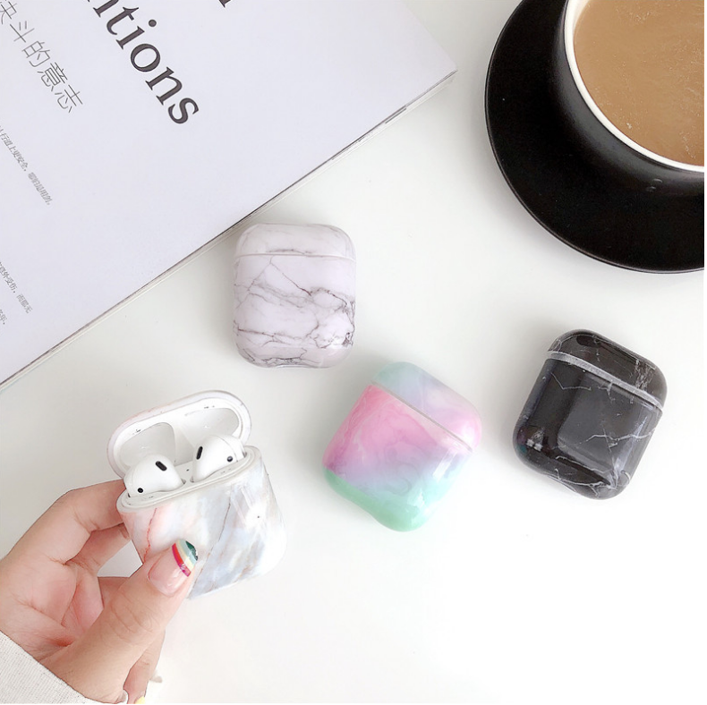 Compatible with Apple, White Marble Case for Airpods Earphone Case - Premium Toys & Hobbies from Eretailer365.com - Just $2.40! Shop now at Eretailer365.com