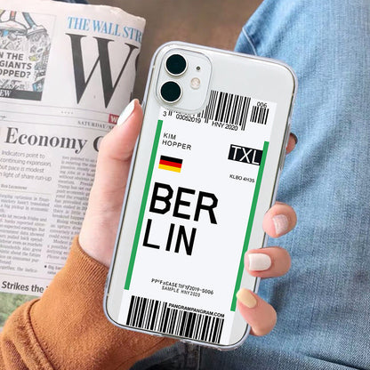 Creative Airplane Ticket Fashion Phone Case - Premium Phones & Accessories from Eretailer365.com - Just $4.20! Shop now at Eretailer365.com