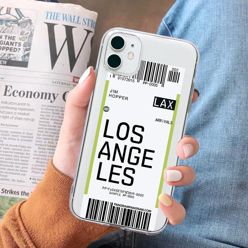 Creative Airplane Ticket Fashion Phone Case - Premium Phones & Accessories from Eretailer365.com - Just $4.20! Shop now at Eretailer365.com