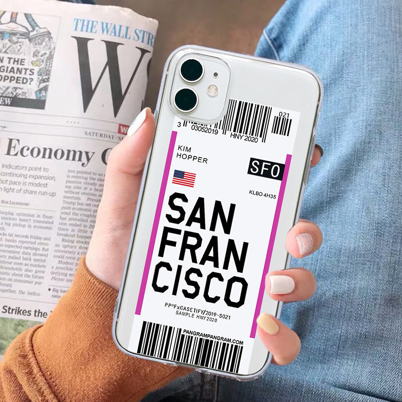 Creative Airplane Ticket Fashion Phone Case - Premium Phones & Accessories from Eretailer365.com - Just $4.20! Shop now at Eretailer365.com