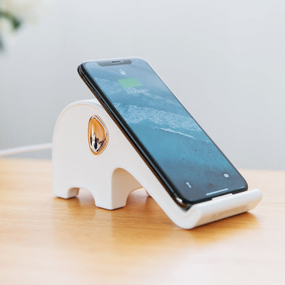 Creative Elephant Mobile Phone Wireless Charger Desktop Wireless Fast Charge - Premium Toys & Hobbies from Eretailer365.com - Just $42.96! Shop now at Eretailer365.com