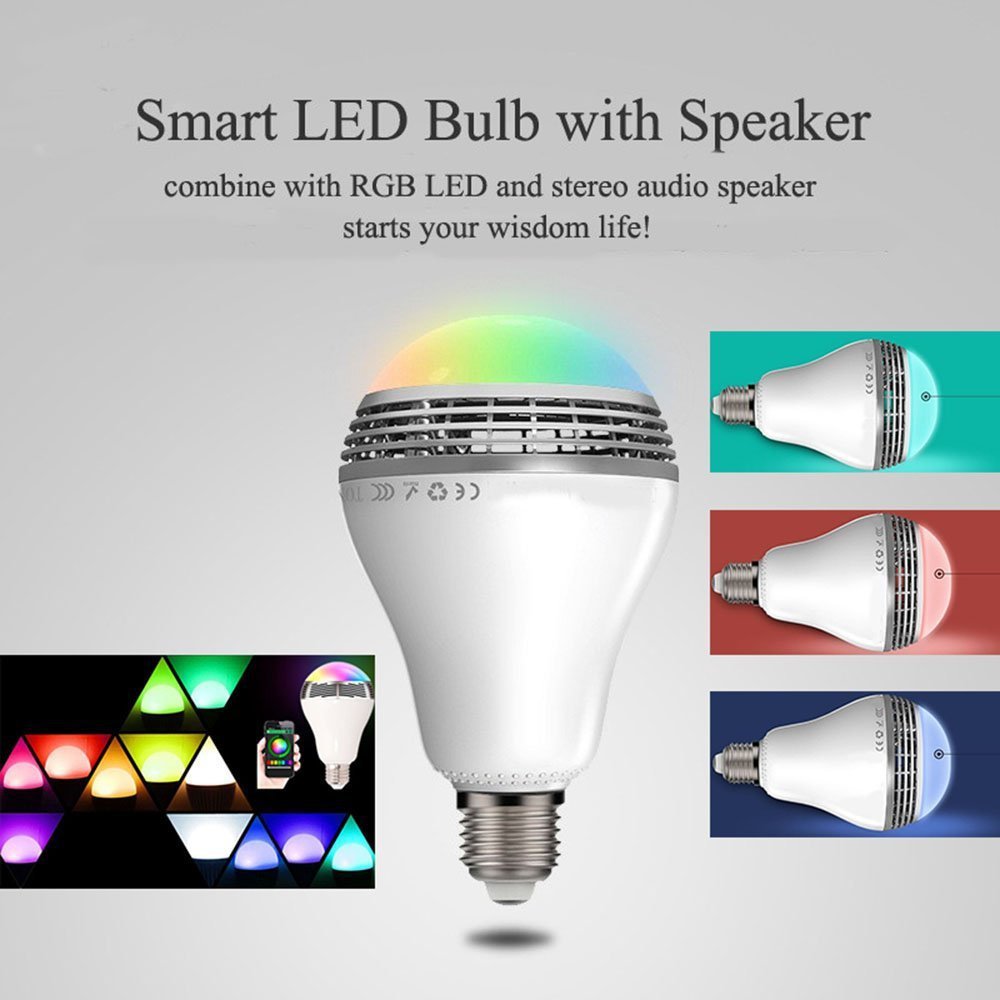 Creative Home LED Smart Bluetooth Speaker E27 Bulb Light - Premium 0 from Eretailer365.com - Just $25.47! Shop now at Eretailer365.com